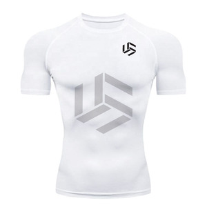 เสื้อแขนยาวรัดรูปแห้งเร็วสำหรับผู้ชาย เสื้อออกกำลังกาย ยืดหยุ่น กระชับรูปร่าง เสื้อกีฬา เสื้อฟิตเนส เสื้อรัดกล้ามเนื้อผู้ชาย ป้องกันการระคายเคือง - Product Image 5