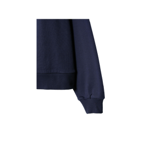Sweat-shirt oversize pour femme, épaules tombantes, couleur unie, col rond, manches longues, 100% coton tricoté, respirant, style automne - Product Image 5