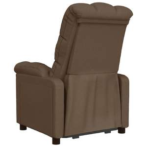 Fauteuil inclinable en tissu 100% polyester, couleur marron standard, avec éléments en contreplaqué et en fer - Product Image 5