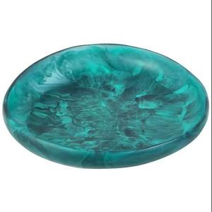 High Quality <b>Marble</b> Effect Resin Serving <b>Tray</b> with Durable Construction for Long Lasting Use - Product Image 1