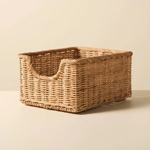 Cesta de ratán al mejor precio, diseño funcional para ropa sucia y accesorios de cocina, organizador de cajones, cestas de almacenamiento - Product Image 2