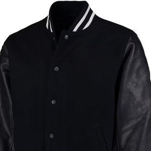 Unisex Plus Size Hooded Reversible <b>Waterproof</b> Streetwear Varsity <b>Jacket</b> 100% Wool Canvas Fabric Customizable OEM Service <b>Winter</b> - Product Image 5