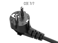Câble d'alimentation SYONG à prix d'usine, 1,8 m, CEE 7/7 vers IEC320 C5, coudé, type Schuko européen, pour ordinateur portable, 18AWG 10A/250V