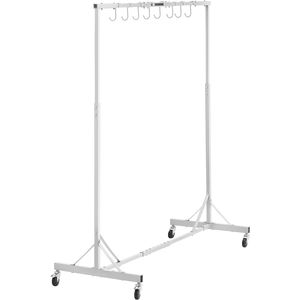 Supporto Regolabile in Altezza per Verniciatura Auto, 1,5 m - 2,1 m, Capacità 30 kg, 8 Ganci, 4 Rastrelliere per Asciugatura - Product Image 4