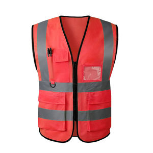Chaqueta de seguridad transpirable para hombre, de poliéster reflectante, chaleco de seguridad impermeable de alta visibilidad con características de chaleco reflectante - Product Image 2