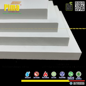 Factory-Produced PVC WPC Foam Board <b>Sheet</b> 15mm Thickness White Color 0.6 G/cm3 Density Molded Panels for <b>Waterproofing</b> <b>Materials</b> - Product Image 1