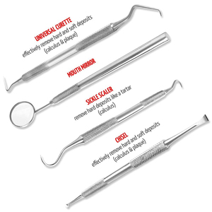 Dental <b>Tools</b> Kit Plaque Remover for <b>Teeth</b> Professional Dental Hygiene <b>Cleaning</b> Kit High Quality by ROBOZ TECH - Product Image 5