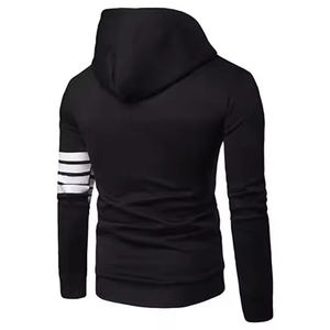 Sweat à capuche décontracté pour homme automne-hiver, couleur unie, avec cordon de serrage, fermeture éclair, respirant, coupe régulière, en polaire, 100 % qualité supérieure - Product Image 1