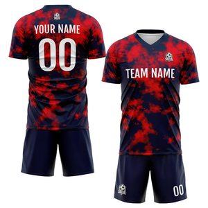 Customized Latest Design Quick-drying Team Uniform Soccer New Sportswear Two Shade Design Soccer Jersey Uniform - Product Image 1