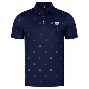 เสื้อโปโลออกแบบเองได้ แห้งเร็ว พิมพ์ลายแบบซับลิเมชั่น เสื้อโปโลสำหรับเล่นกอล์ฟผู้ชาย แห้งไว ระบายอากาศได้ดี ชุดกีฬา - Product Image 1