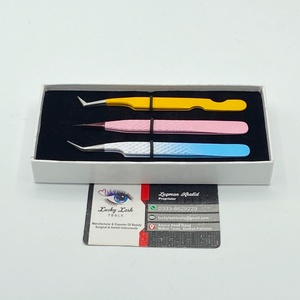 ชุดแหนบต่อขนตา Lucky Lash Tools รุ่นใหม่ สไตล์มืออาชีพ ทำจากสแตนเลส ขนาด 10 มม. ปลายสีเงิน ทนทาน - Product Image 5