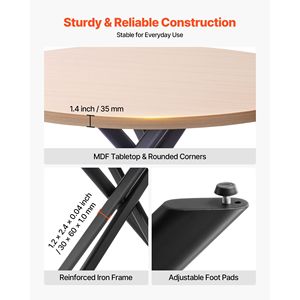 Set da Pranzo Moderno a 5 Pezzi con Tavolo Rettangolare e 4 Sedie Imbottite in Pelle PU Arancione e Piano in Legno - Product Image 5