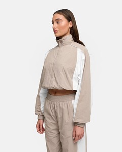 Womens Oversized Crop Windbreaker Set Lightweight Waterproof <b>Jacket</b> Jogger <b>Track</b> Pants Streetwear Casual Outdoor Sweatsuit Coat - Product Image 3