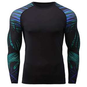 เสื้อรัดกล้ามเนื้อ MMA ขายดีแบบขายส่ง ออกแบบลายเองได้ เสื้อรัดกล้ามเนื้อ BJJ แบบซับลิเมชั่น พิมพ์ลายตามสั่งสำหรับผู้ชาย OEM - Product Image 6