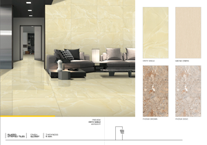 Azulejos de Porcelana Cerámica Brillante de Estilo Moderno, 600x1200mm, 8mm de Grosor, <0.5% de Absorción de Agua, para Paredes Interiores de Villas y Salas de Estar - Product Image 2