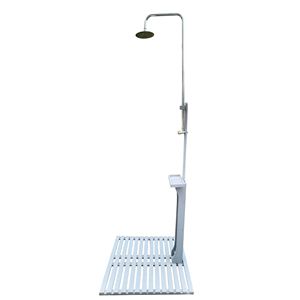 Ducha de Jardín para Piscina con Base de Madera para Patio y Terraza - Product Image 2