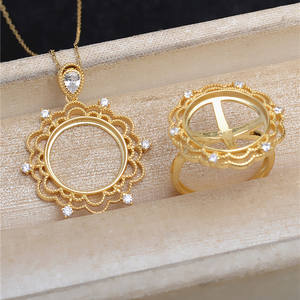 Base para Colgante de Plata S925, 14.5-14.7 mm, con Encaje Marbert, para DIY, Anillo, Base Vacía 5617, Accesorios y Componentes de Joyería - Product Image 5