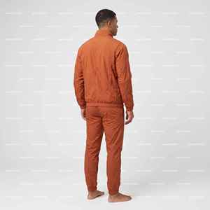 Ensemble de costume pour homme personnalisé, automne et hiver, ensemble de veste coupe-vent en nylon et pantalon pour homme - Product Image 6