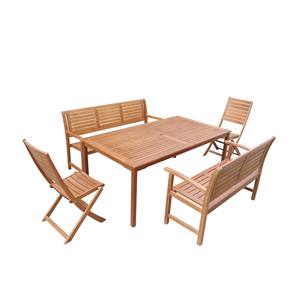 Meubles d'extérieur modernes Ensembles de canapés d'extérieur en bois pour jardin Canapé de luxe pour terrasse en acacia pour hôtel Ensemble de canapés d'extérieur pour jardin - Product Image 5