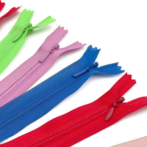 Factory Direct High Thickness Eco-Friendly Nylon Invisible Zipper with Auto Lock <b>Puller</b> for Home Textile - Product Image 1