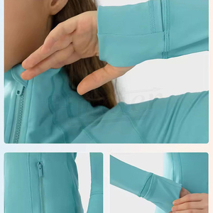 Nouvelle Veste de Yoga pour Femme, Modèle Hiver Réversible avec Fermeture Éclair, Haut de Sport Respirant et Extensible pour Course, Gym et Fitness, Coupe Classique - Product Image 4