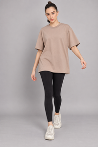 Conjunto de Camiseta Oversize y Leggings Negros para Mujer – Atuendo Deportivo de Dos Piezas de Alta Calidad - Product Image 6