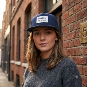 Gorra de Golf Duradera de 5 Paneles con Visera Plana, Ajustable, con Cierre a Presión, Tejido Impermeable de Poliéster y Spandex, Parche de Goma de PVC Personalizado, Cuerda, Deportes de Equipo - Product Image 6