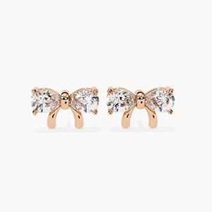 Pendientes de Oro Sólido de 14K con Diamante Cultivado en Laboratorio de 2ct en Forma de Pera, Elegantes para Mujer, para Bodas y Uso Diario, Regalo - Product Image 2