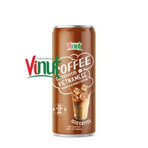 กาแฟอาราบิก้า เมล็ดกาแฟ คาปูชิโน่ เครื่องดื่ม กระป๋องอะลูมิเนียม 250 มล. VINUT สำหรับขายส่ง ผู้นำเข้า ผู้จัดจำหน่าย - Product Image 2