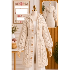 Pulls 100% acrylique ou coton, calibre 12, pour femmes, très tendance, style décontracté, pour la saison hivernale, fournisseur du Bangladesh. - Product Image 1