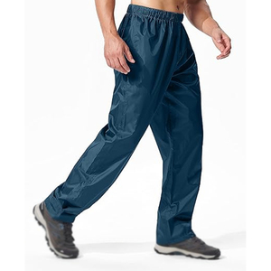 Pantalon cargo coupe droite léger et respirant pour homme, style tendance, taille mi-haute, 100 % nylon, coupe-vent - Product Image 4
