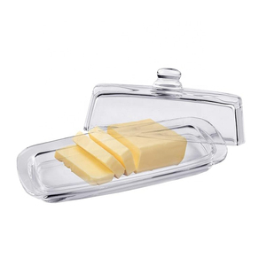 Beurrier blanc classique avec couvercle pour comptoir, réfrigérateur et commodité quotidienne pour les repas en famille - Product Image 2