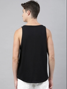 Camiseta sin mangas negra para hombre con estampado Why So Serious y cuello redondo informal - Product Image 2