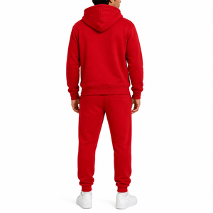 Ensemble de survêtement oversize en coton, pantalon de jogging ample, ensemble de survêtement en molleton personnalisé pour homme - Product Image 2