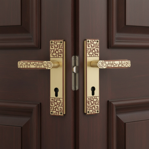 Premium Solid Brass <b>Door</b> <b>Handle</b> <b>Set</b> with Mortise Lock | Luxury Lever <b>Handles</b> for Interior <b>Doors</b>,Home & Office Interior Hardware - Product Image 4