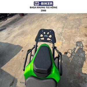 Sacoche latérale en cuir durable Mbiker Ph authentique pour moto Kawasaki Z900, support de cadre en aluminium - Product Image 6