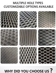 רשת מתכת מורחבת מאלומיניום, ניקל טהור, נחושת וטיטניום, עם גודל חורים בהתאמה אישית - Product Image 4