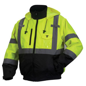 Veste d'hiver haute visibilité réfléchissante pour agents de sécurité, uniforme imperméable haute visibilité pour travaux de construction - Product Image 1