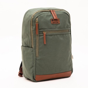 GRS Green Cotton <b>Backpack</b> Casual <b>Backpack</b> Leather Business <b>Backpack</b> Laptop Bag <b>Simple</b> <b>Backpack</b> - Product Image 3
