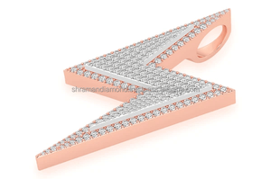 Custom Bling Lightning Bolt <b>Solid</b> <b>Gold</b> Iced Lab Grown Diamond Vintage Style Hip Hop <b>Pendant</b> Fine Jewelry Party Necklace Charms - Product Image 6