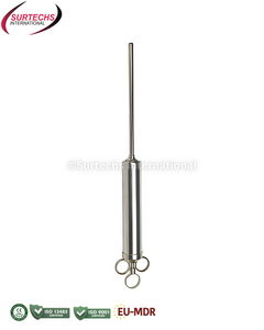 Jeringa Dosificadora Surtechs de Tubo Recto, Instrumento Veterinario de Acero para Administración Oral en Ganado - Product Image 4