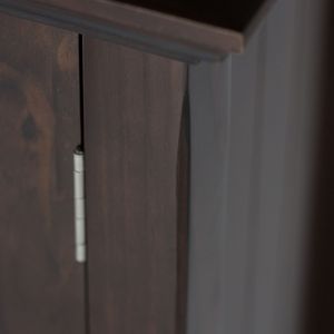 Acadian bruna marrone ampio armadio di stoccaggio per soggiorno - Product Image 5