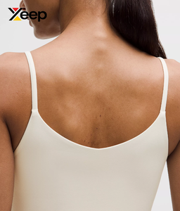 เสื้อชั้นในกีฬาโยคะคุณภาพสูงสำหรับผู้หญิง XEEP รุ่น XC-SB-135 แบบเรียบง่าย ระบายอากาศได้ดี สายปรับได้ แผ่นรองถอดออกได้ รองรับได้ดี - Product Image 4