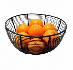 Cesta de Frutas de Alambre de Hierro Negro, Moderna, Metálica, para Encimera de Cocina, Mesa de Comedor, Decoración del Hogar y Restaurante - Product Image 5