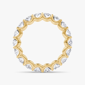 Anillo de Compromiso Solitario con Diamante Cultivado en Laboratorio, Corte Personalizado, OEM/ODM, Oro Sólido de 14K/18K/22K, Banda de Lujo de 5.3mm, Regalo de Aniversario de Bodas - Product Image 4