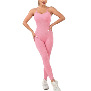 New Summer Women's Breathable Streetwear Fitness <b>Jumpsuits</b> with Custom Logo-Trending for Online Sale - Product Image 1