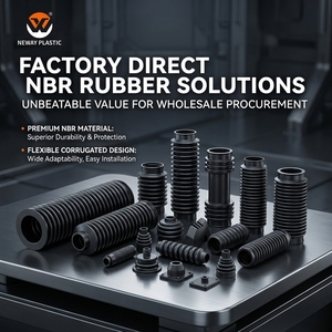 Ventes directes d'usine à prix abordable : Soufflets télescopiques en caoutchouc NBR, protections ondulées OEM/ODM pour usage automobile et industriel - Product Image 1