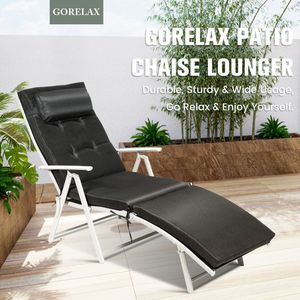 Silla de Playa Plegable Ligera y Ajustable con Almohada para Uso en Exteriores - Product Image 6