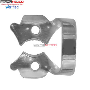 Pince de barrage dentaire manuelle premium en acier inoxydable allemand pour isolation endodontique – Instruments orthodontiques de haute précision - Product Image 2