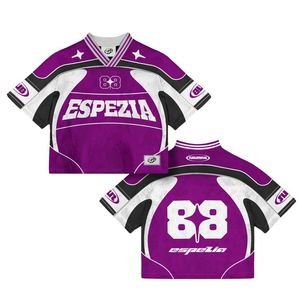 Camisetas Cortas de Verano con Malla Transpirable, 100% Poliéster, Sublimadas, Estilo Americano, Corte Cuadrado, Unisex - Product Image 5